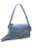 Coach Tabby 26 Flap Rhinestone C Logo Buckle Leather Shoulder Bag Women Shoulder Bag Washed-Denim C4823-V5D61