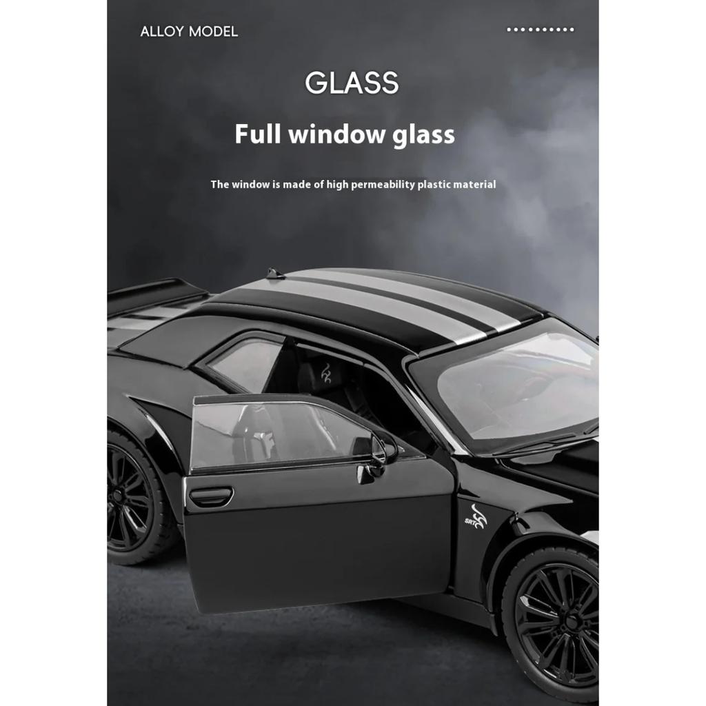 1/22 Scale Dodge Challenger Redeye Hellcat Super Muscle Sports CarAlloy Metal Diecast Car Model Birthday Gift Collection Decoration