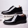 New Leather Shoes Large Size Business Formal Shoes Men's Casual Shoes Lace-up Wedding Shoes Versatile Men's Shoes