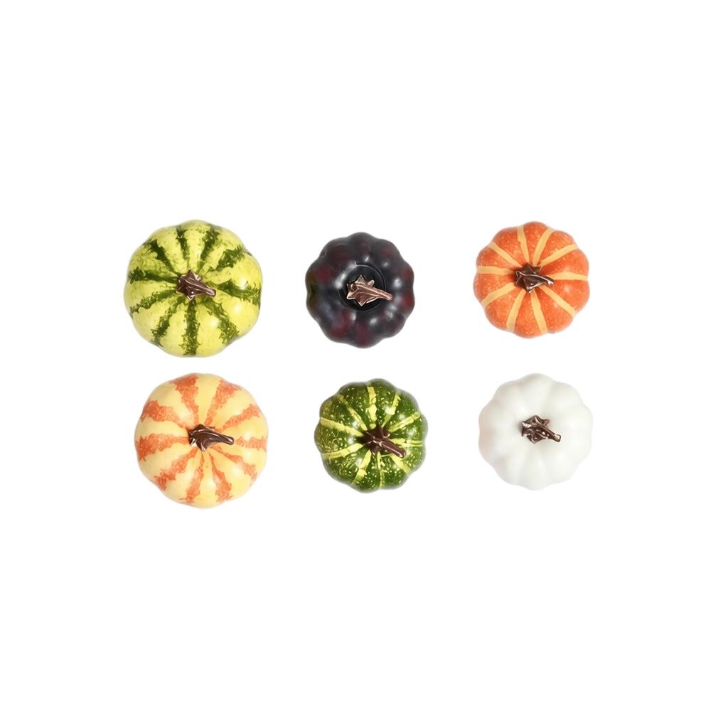 Set di Zucche Finte Decorazioni in Schiuma Zucche e Verdure Finte per Decorazioni di Halloween e Festival Autunnale