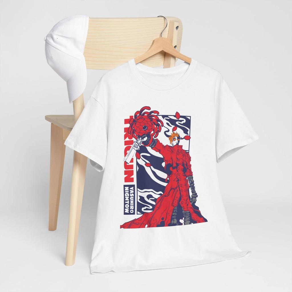 TRIGUN STAMPEDE Trigun Nicholas D Stampede Graphic Print TShirts Men Women Fashion Crewneck Cotton Tees Harajuku Oversized Tops