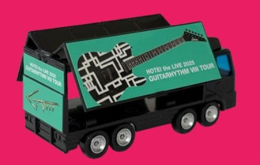 Tomoyasu Hotei 2025 GUITARHYTHM VIII TOUR Merchandise Transporter Tour Truck Diecast Car