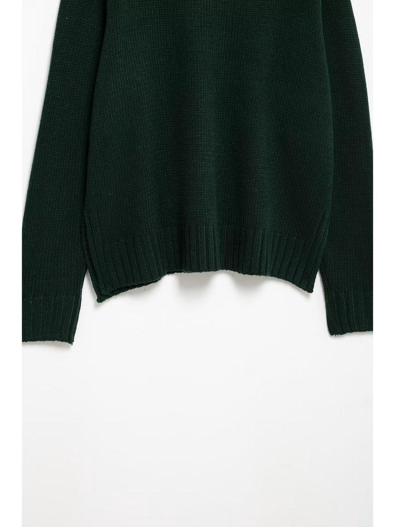 2024 Winter Women's European Style Long Sleeve Round Neck Casual Knit Sweater