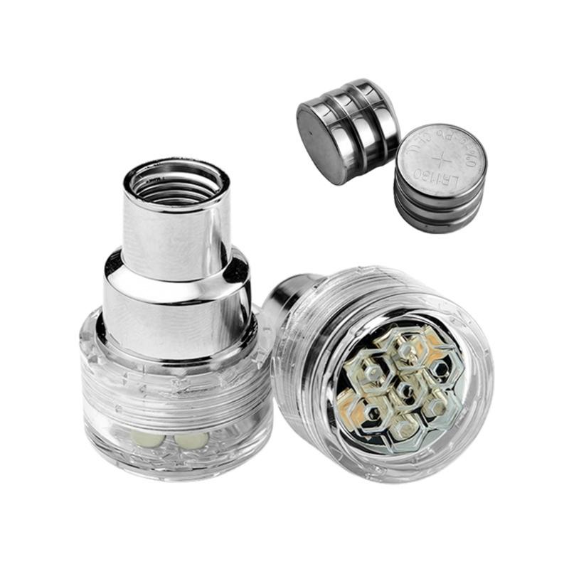 Motorcycle Electric Bike LED Valves Cap Waterproof Tire Accessories Improved Visibility LED Wheel Light