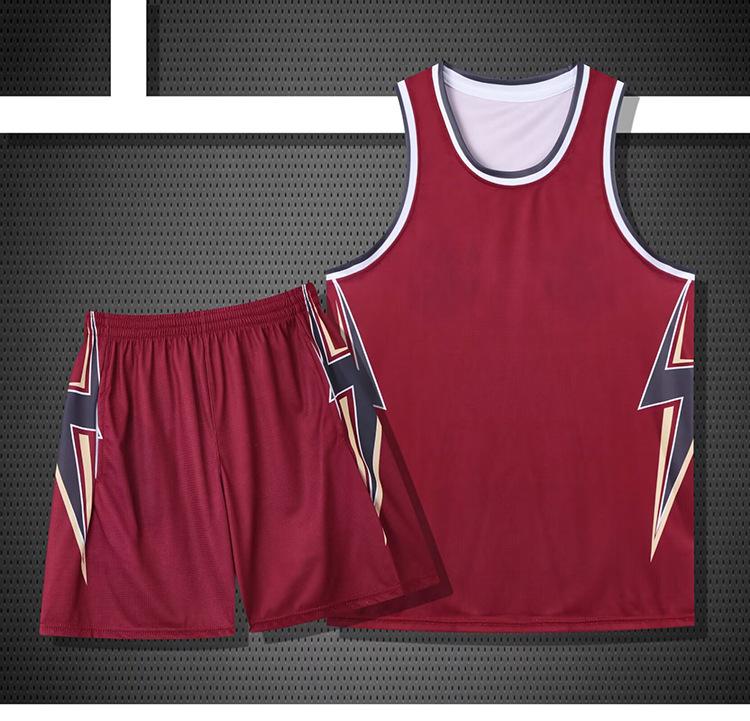 Basketball Suit Men'S Game Jersey Training Suit Vest Adult Group Buying Print Number Jersey Summer