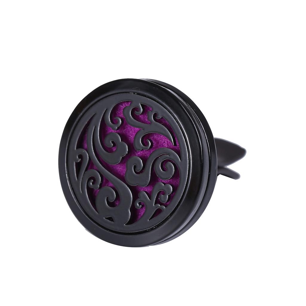 Refillable Car Air Freshener Smell Perfume Diffuser Clip Auto Vent Essential Oil Stainless Steel Locket Interior Accessories