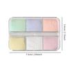 6 Grids Nail Glitter Aurora Mirror Powder Pearly Flakes Pigment, Sparkly Charm for Nail Design Manicures