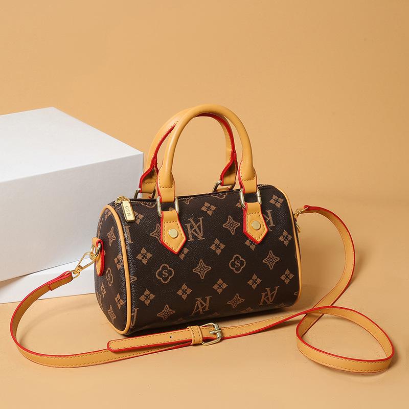 2025 Women's Classic Monogram Boston Pillow Bag - Versatile Fashion Handbag & Crossbody Shoulder Bag