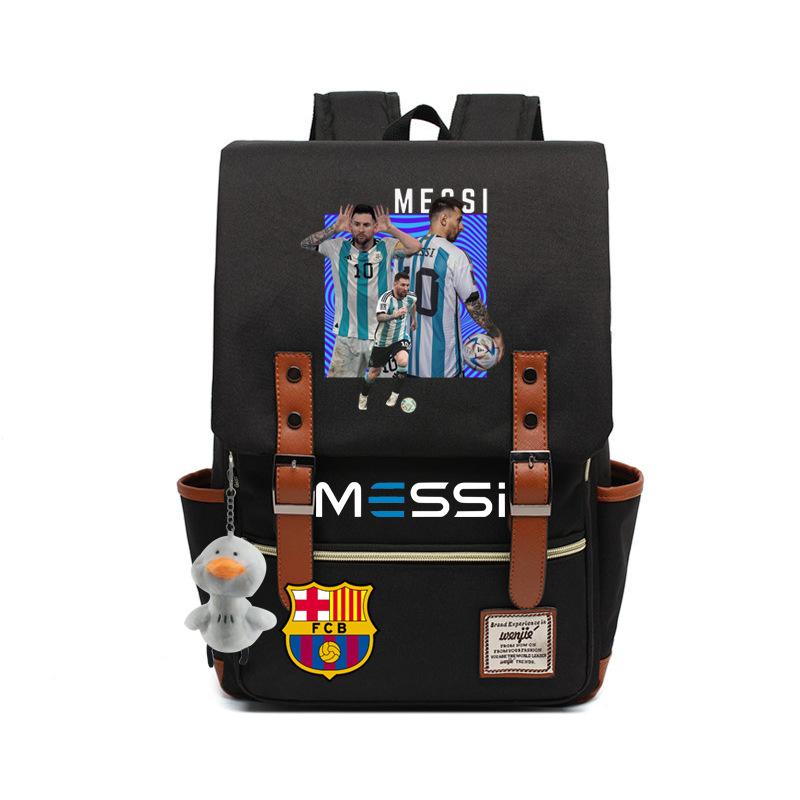 2023 neuer Schulranzen Lionel Messi Koreanischer Oxford-Stoff Rucksack Nylon, Reisetasche Damen Outdoor Rücken