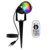 RGB Spotlights Outdoor LED Spot Light with Remote Control 12W RGB Color