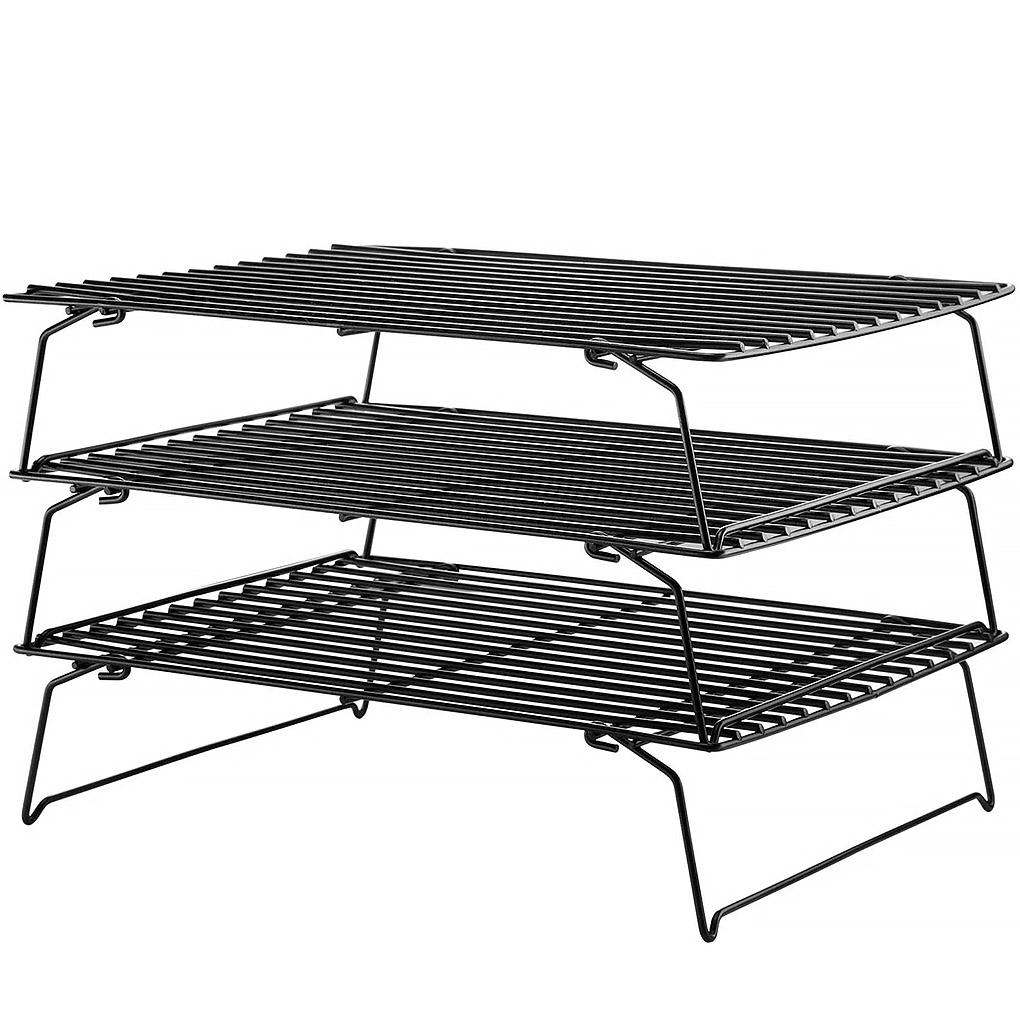 

3 Tier Baking Cooling Rack Stackable Non-stick Cookie Stand Cake Biscuit Bakeware
