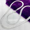 20-60cm 925 Silver Luxury Design 6mm Fine Necklace Chain for Woman Men Fashion Wedding Engagement Jewelry