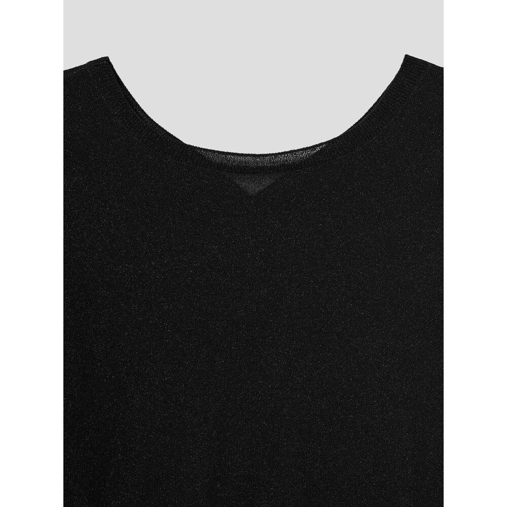 Anggae Back Rushed Pullover Black
