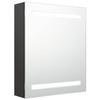 VidaXL Anthracite LED Mirror Bathroom Cabinet 50x14x60 Cm 326487