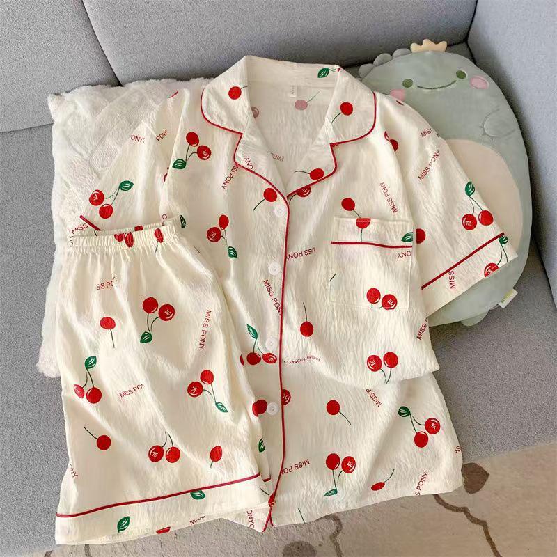 Dolce Pigiama in Cotone Nuvola per Donna - Set Estivo 2026 a Maniche Corte