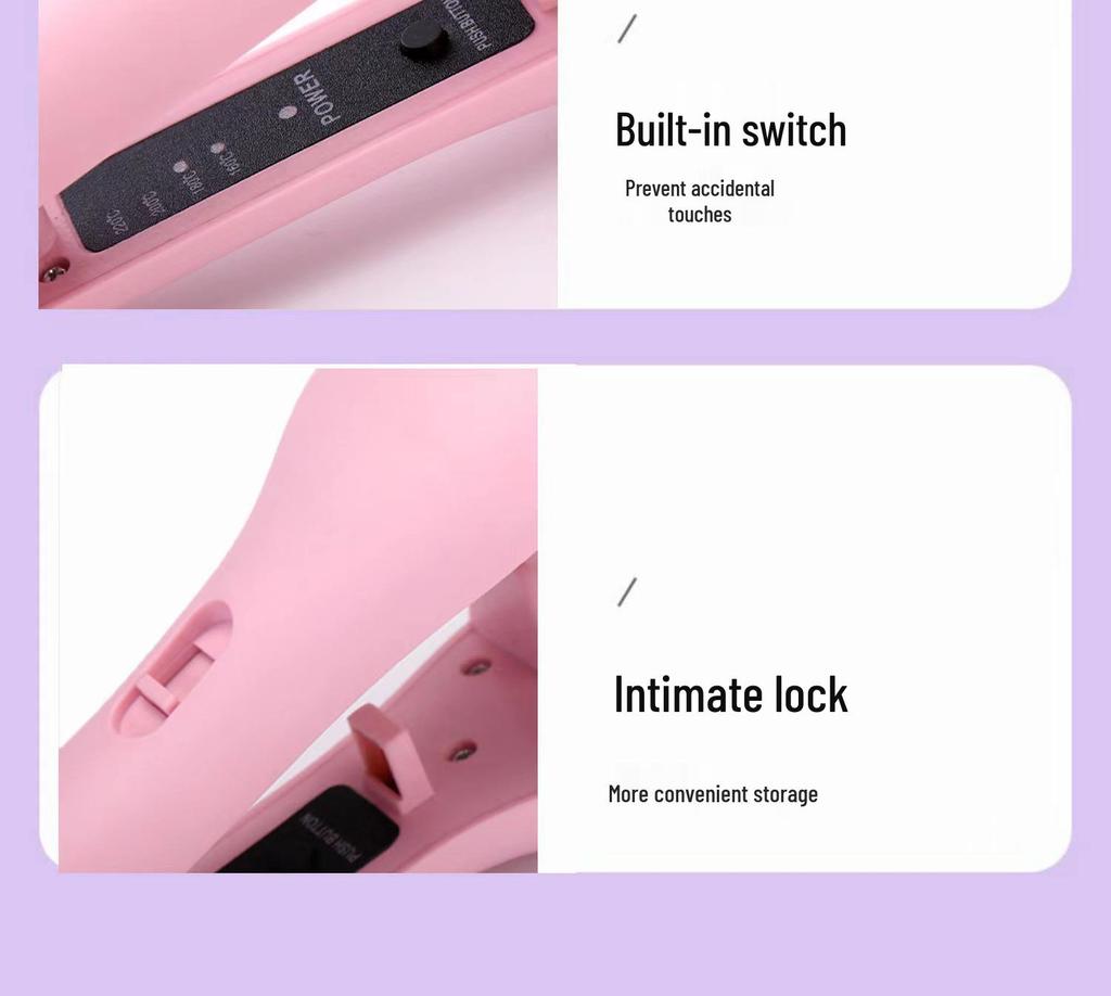 32mm French Egg Water Ripple Curling Iron with Negative Ion Technology for Big, No-Damage Curls