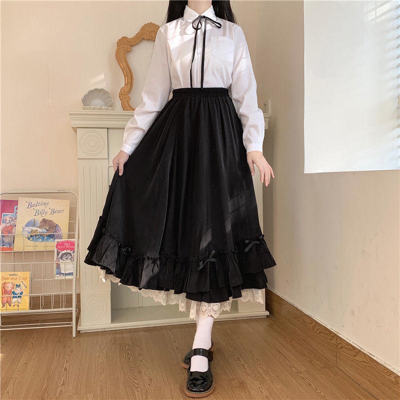 Unique High Waist Sweet Elegant Half Skirt Casual Daily Fresh Half Skirt