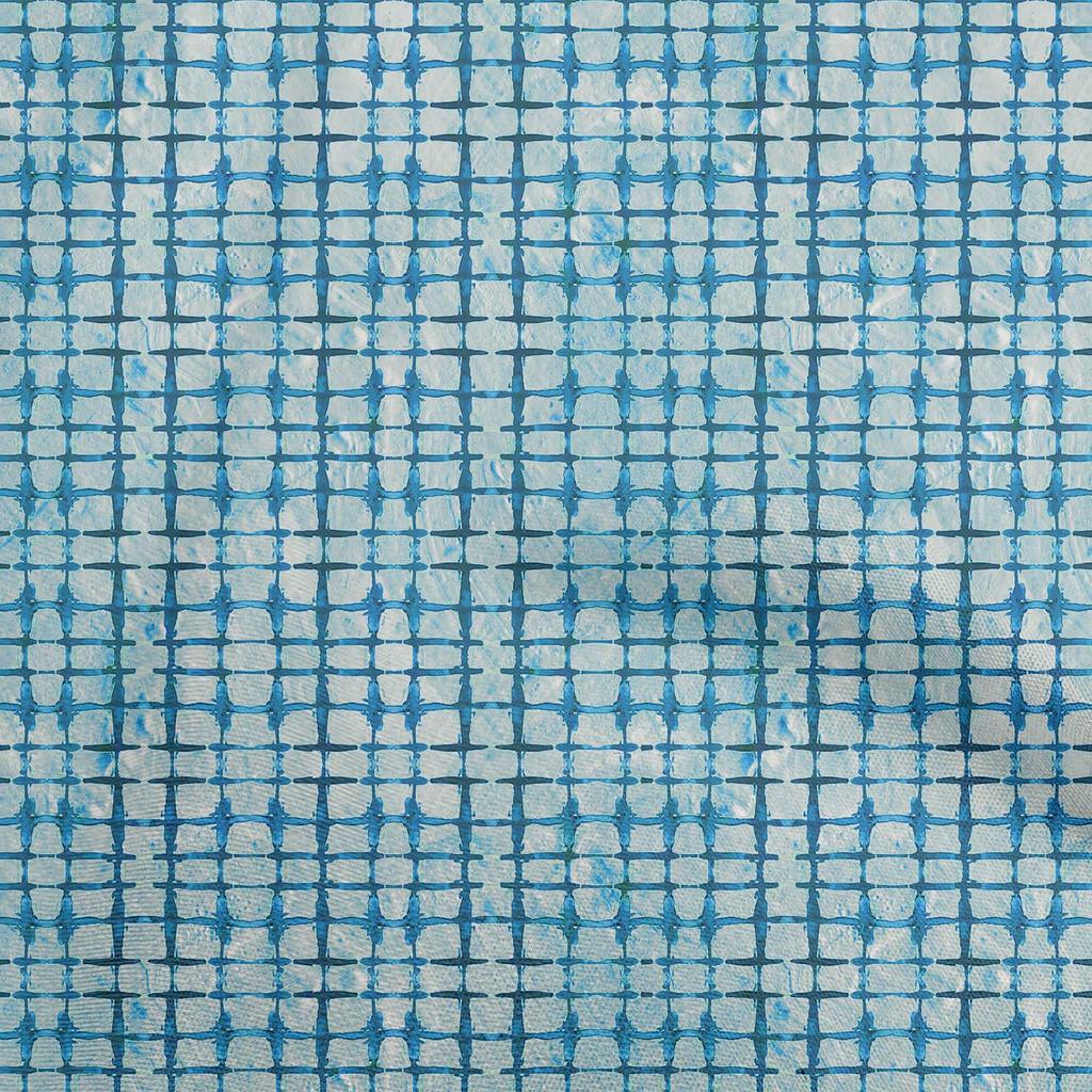 oneOone Bavlněný Flex Zelený Látka Abstraktní Akvarel Geometrický Řemeslné Projekty Dekor Látka Tištěná na Metráž 40 Palců