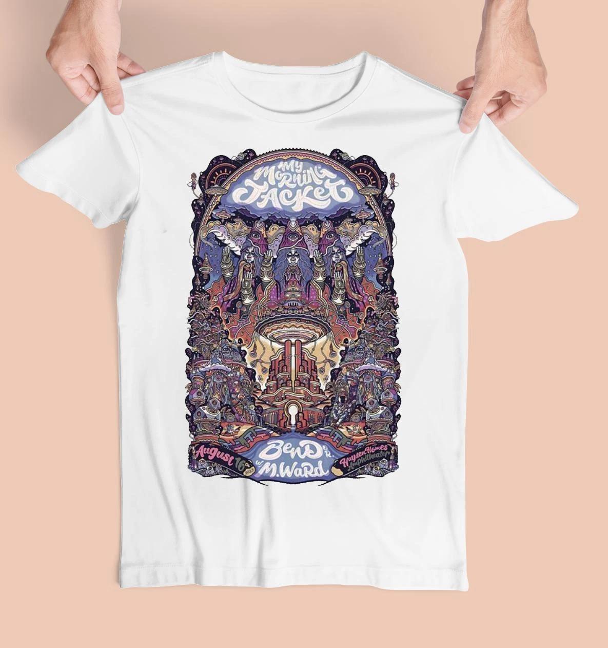 Vtg My Morning Jacket Tour Concert Cotton White All Size Unisex T Shirt KK748 L