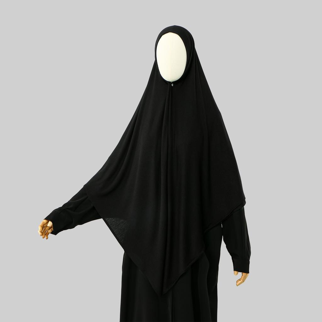 145*145cm Stor Storlek Jersey Modal Fyrkantig Sjal Stretchig Muslimsk Instant Hijab Lager Khimar Eid Islamiska Kvinnor Bön Huvudduk