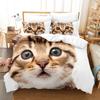 3D Cat Bedding Sets Duvet Cover Set With Pillowcase Twin Full Queen King Bedclothes Bed Linen