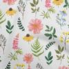 oneOone Cotton Poplin Brown Fabric Floral Watercolor Sewing Craft Projects Fabric Prints By Yard 42 Inch