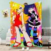 Panty And Stocking Throw Lightweight 240G Flannel Blanket Soft Skin-Friendly For Summer Cooling