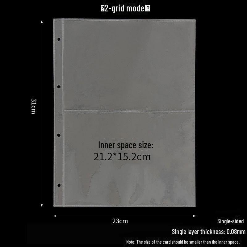 A4 Loose-Leaf Card Collection Albums for Documents, Photos, Tickets, and Postcards