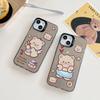 Laser Cupid Bear Silicone Case for Xiaomi Redmi Note 12 11 Samsung A54 A24 A14 Oppo A78 A58 A38 Tecno Spark 10 30C Funda Painted Cover Soft TPU Bumper