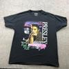 Elvis Presley Shirt Mens XL Black King Of Rock Roll Pink Car Music Tee