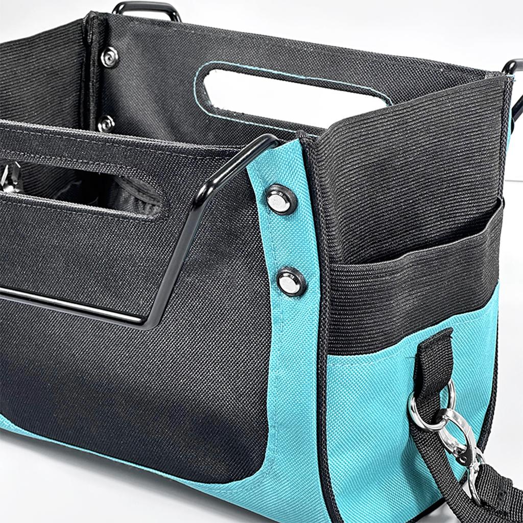 Portable Elastic Storage Bag Wear Resist Oxford Cloth Ladder Organizer Large Capacity Folding Repair Holder Tool Hanging Pouch