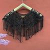 Handmade Pearl Tassel Shawl Lace Trim Lace Shawl Hanfu Accessory Detachable Collar  Female