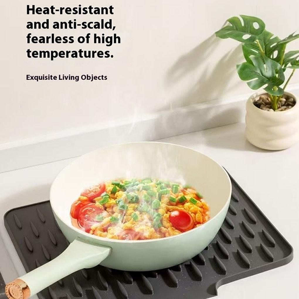 Silica Gel Foldable Silicone Sink Drainer Mat – Heat Resistant And Drip-Free Drain Pad Drying Pad