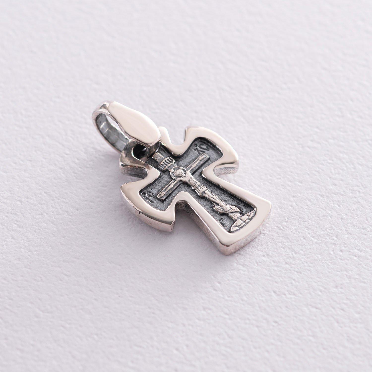 

Православний хрест Врятуй та збережи Oniks срібний