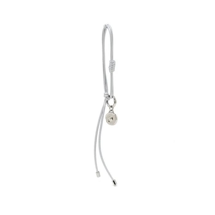 [Pouch Included] Flower-decorated Knotted Keyring 3 Colors JAHO6E290BK JAHO6E291R2 JAHO6E292SV