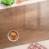 Kitchen Multifunctional Decorative Board Made of Tempered Glass and Wood 80x52 cm