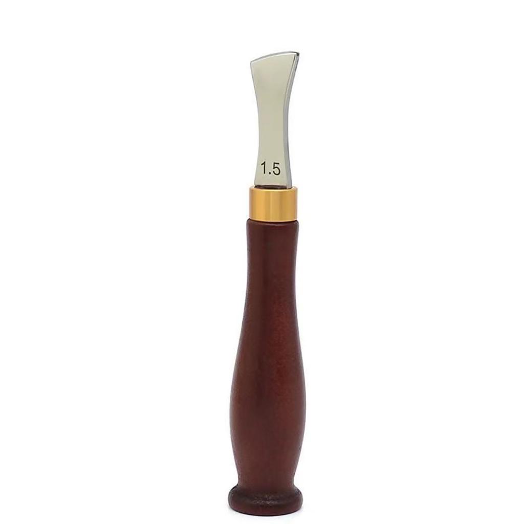 4 Pcs 1.0/1.5/2.0/2.5mm Leather Edges Creaser Leather Edges Tool Leather Edges Crafting Tool with Handle for Craft