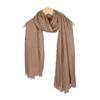 Women Scarf Shawl Solid Color Furry Trim Versatile Shawl Wrap Soft Warm Long Scarf Winter Costume Accessory