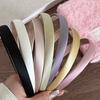 Hair Hoop Pure Color Suede Lining Built-in Anti-Slip Design Headband Commuting Matte Texture Headband Hair Accessory