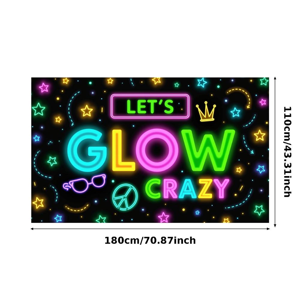 Neon Decoration Headphones Design Neon Party Banner Event Backdrop Party Prop Glow Party Banner For Night Event