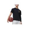 Li-Ning Geometric Print Loose Breathable Crew Neck Short Sleeve T-Shirt Men Tops Black ATST091-7