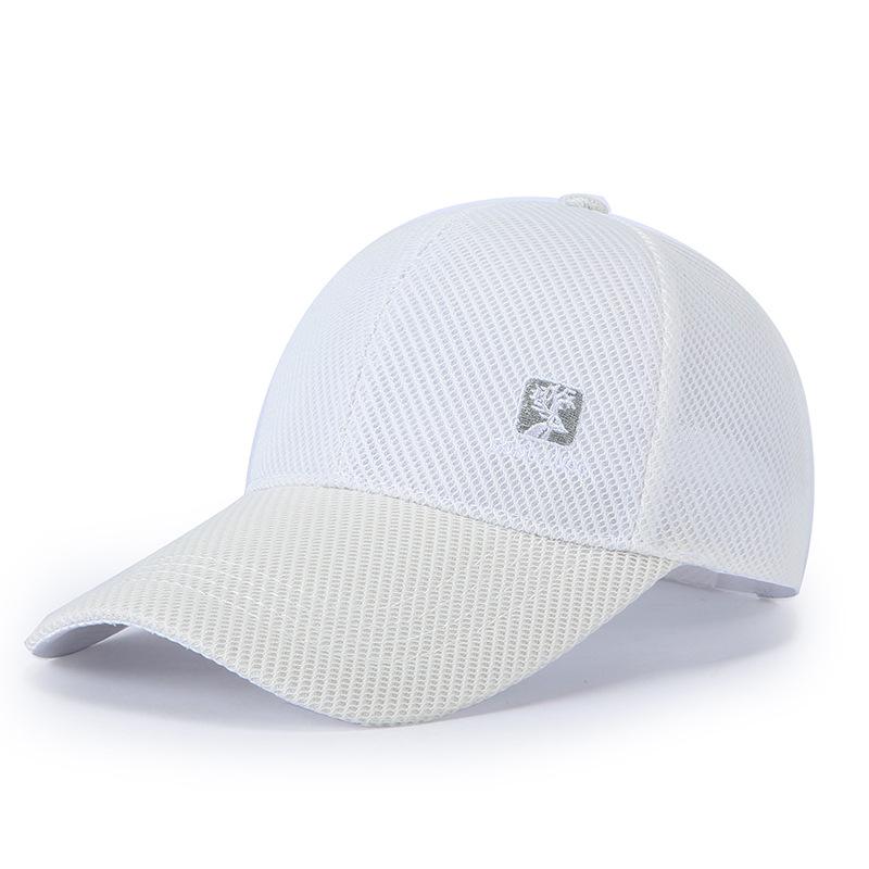 Mesh Net Cap Baseball Cap Summer Shading Breathable Cap Men S Outdoor Casual Versatile Fishing Cap Men Adjustable белый
