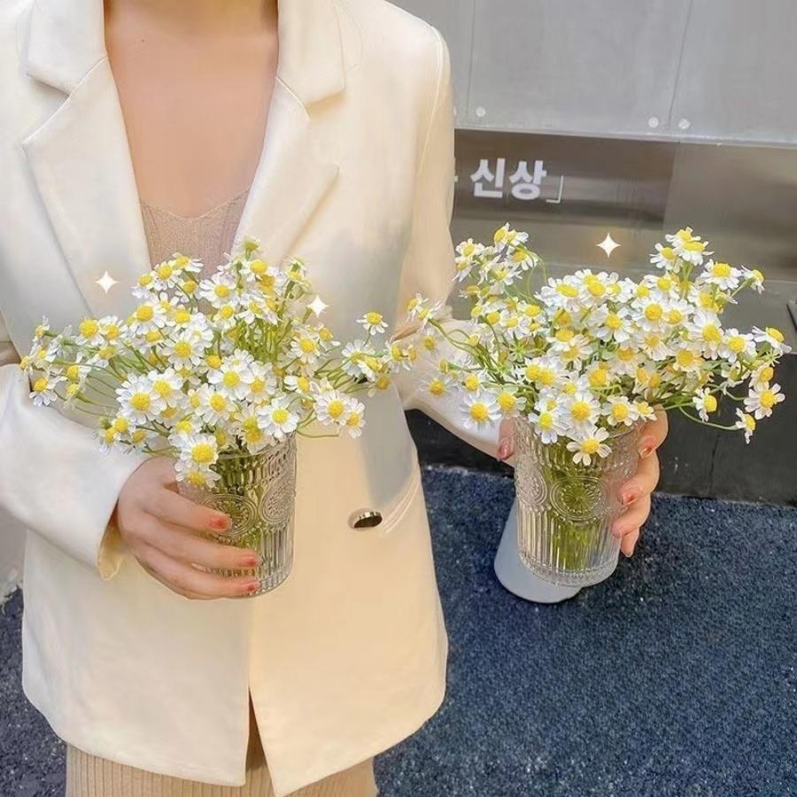 1 Bouquet Daisy Artificial Flowers Dining Table Daisy Artificial Flowers Home Decoration Small Wild Chrysanthemums