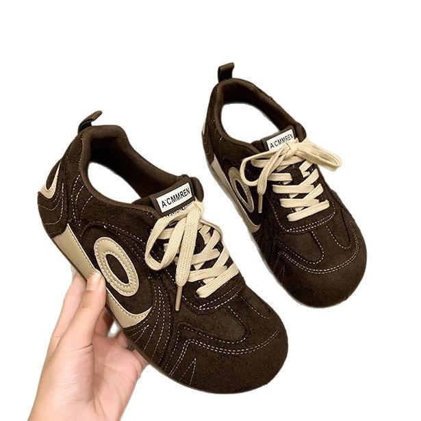 [Fanfuna] Platform-soled German training shoes for women's 2025 autumn new high-end Hong Kong-style retro and versatile Forrest Gump single shoes