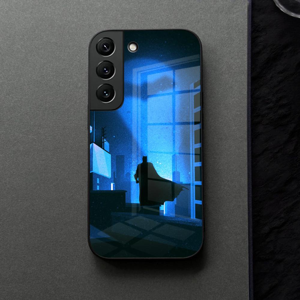 Cool B-Batmans Logo Phone Case Glass For Samsung Galaxy S21 S25 S22 S20 S24 S23 Ultra Fe Plus A16 A34 A54 A24 Coque