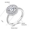 Luxury Jewelry Women Wedding Moissanite Rings Classic Flower Design Round Moissanite DVVS Ring Customized Fine Jewelry Rings