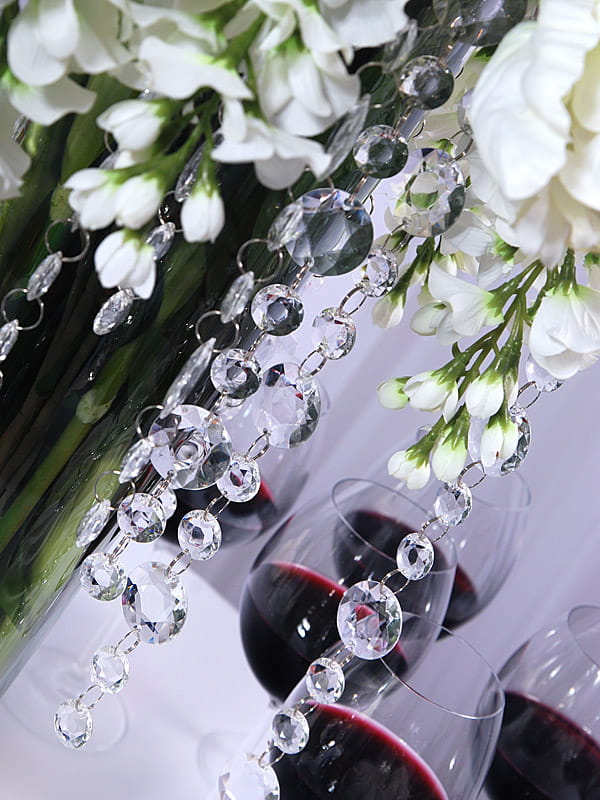 Partydeco Girlanda Kryształowa Bezbarwna 1M