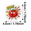 50 Cartoon Tomato Fun Stickers Hand Account Decorative Luggage Water Cup Stickers Waterproof No Glue Funny Emoji Stickers