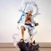 One Piece Anime Lightning Luffy Gear 5 Figurine Sun God Nikka Doll Ornament Collection 27cm PVC Action Figures Model Toy for Boy
