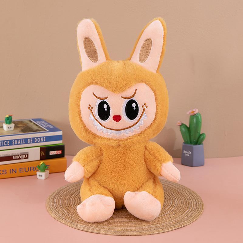 1PC 25cm Labubu Toy Anime Peripheral Tabletop Decoration Plush Dolls Model